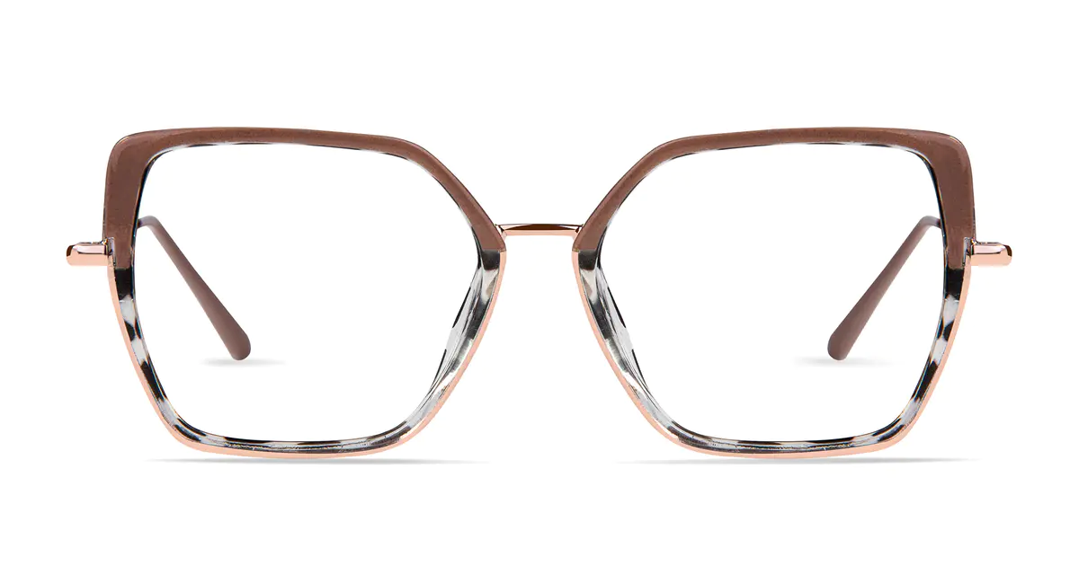 Square Pink/Tortoiseshell Eyeglasses