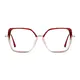 Square Red Eyeglasses