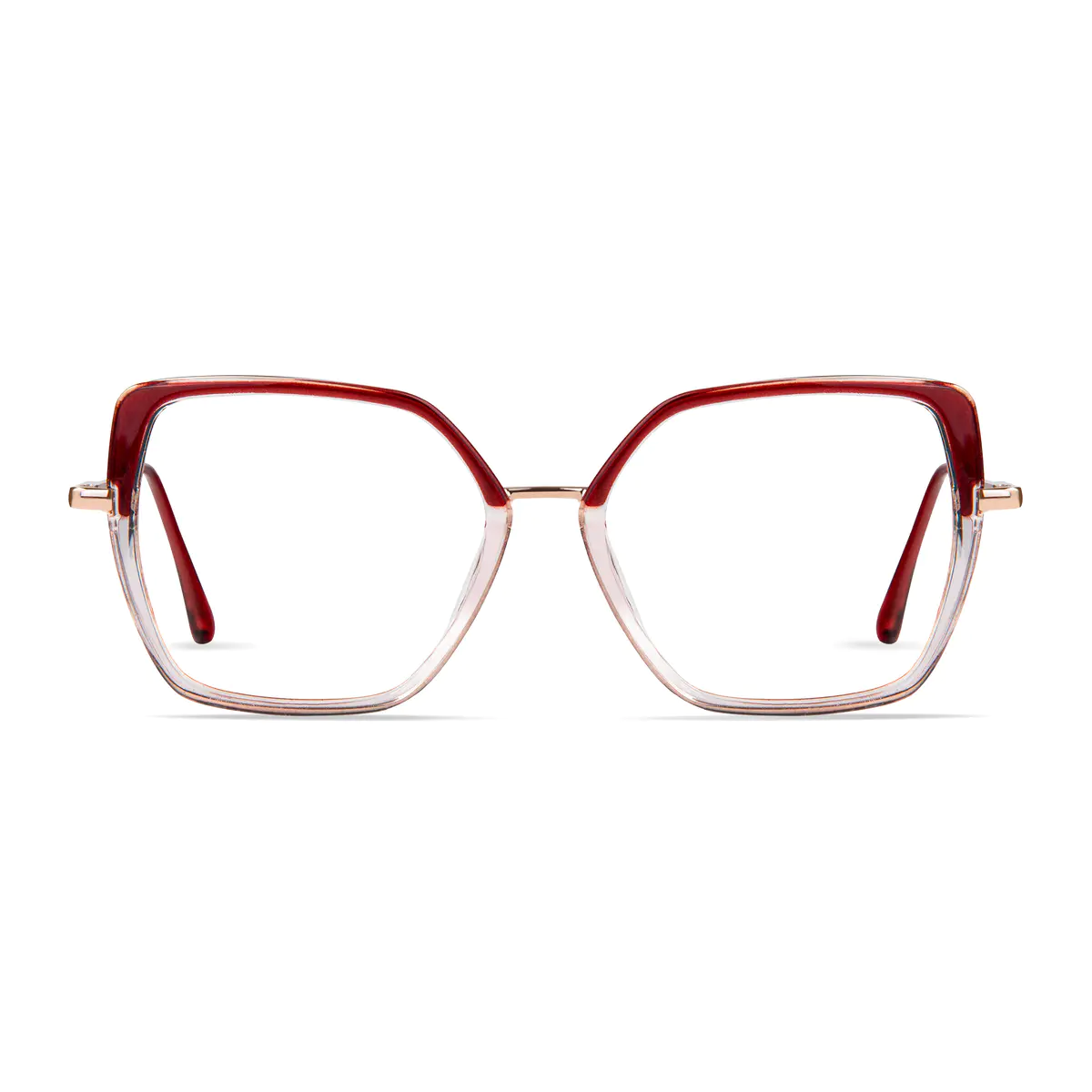 Square Red Eyeglasses