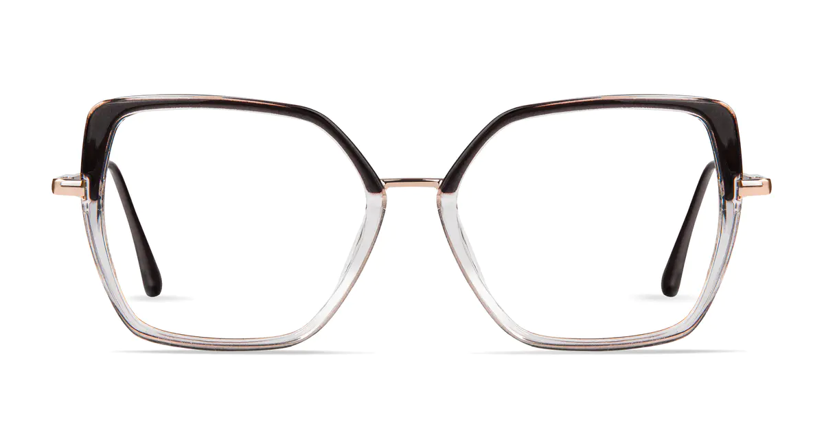 Square Gradient Gray Eyeglasses