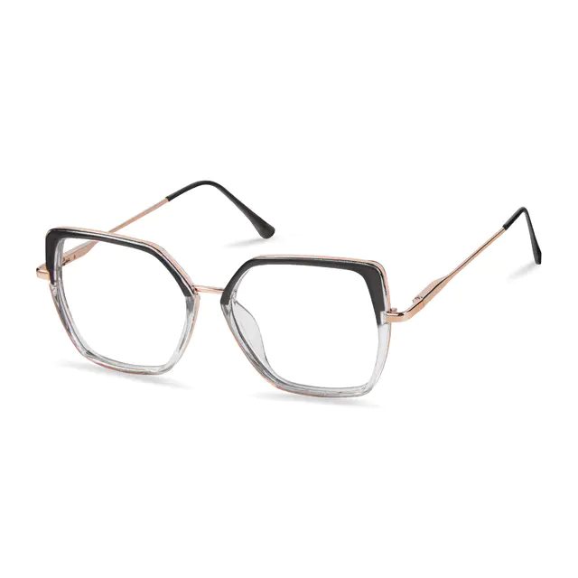 Square Gradient Gray Eyeglasses