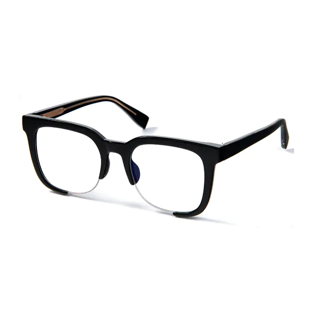 Square Black Eyeglasses