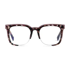 Square Purple/Tortoiseshell Eyeglasses