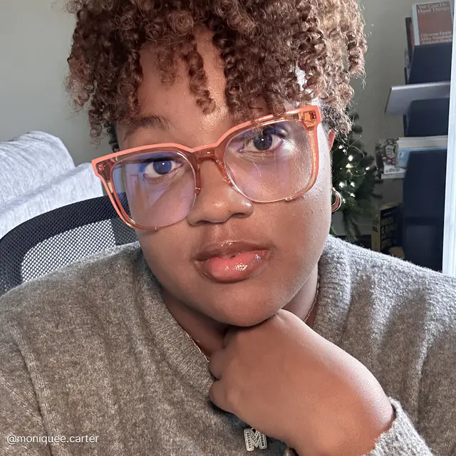 Square Orange Eyeglasses