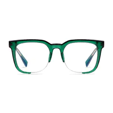 Square Green Eyeglasses