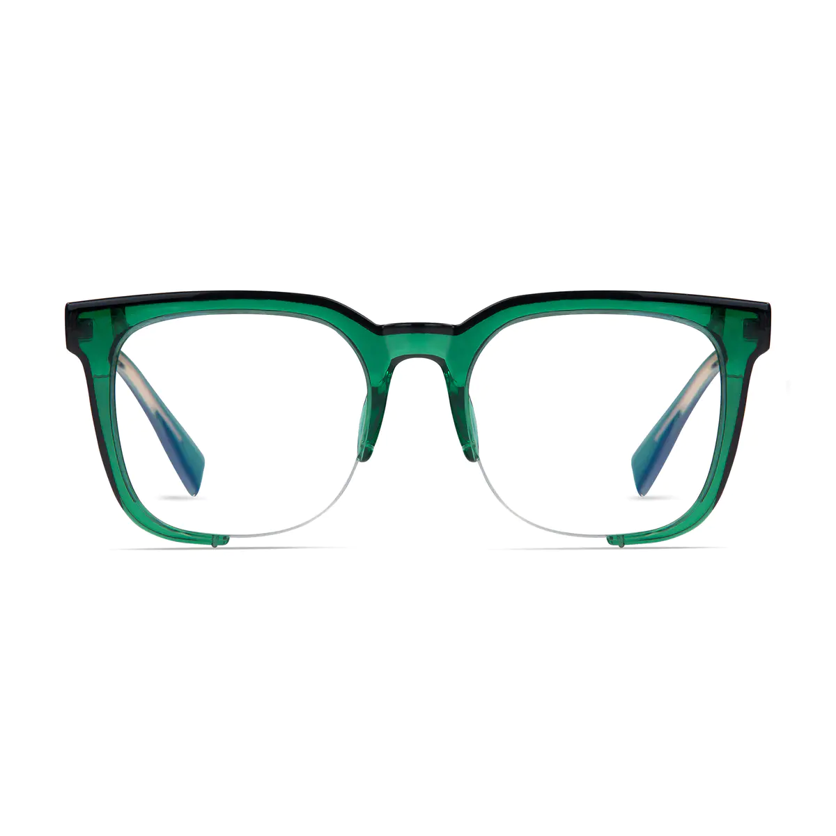 Square Green Eyeglasses