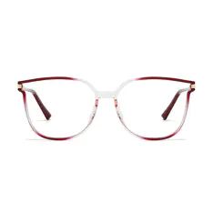 Cat-eye Gradient Red Eyeglasses