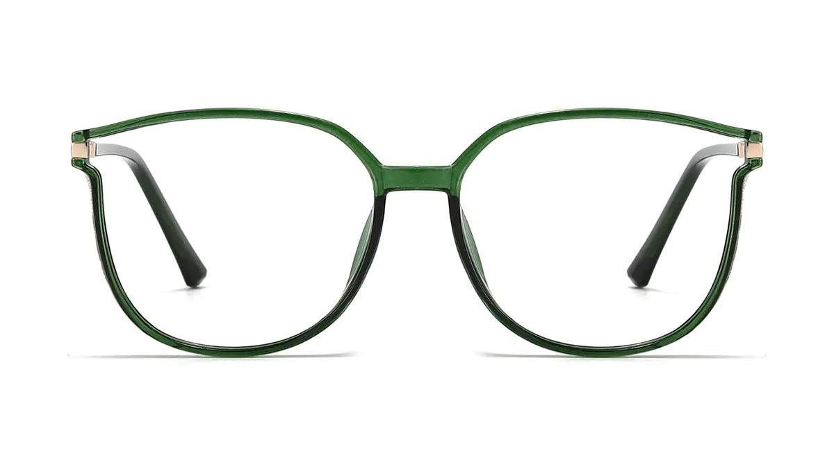 Cat-eye Green Eyeglasses