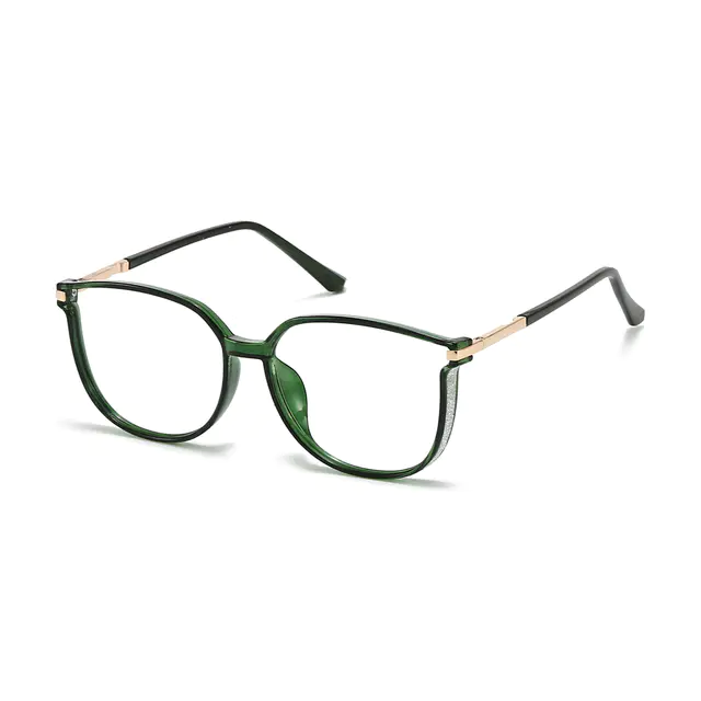 Cat-eye Green Eyeglasses