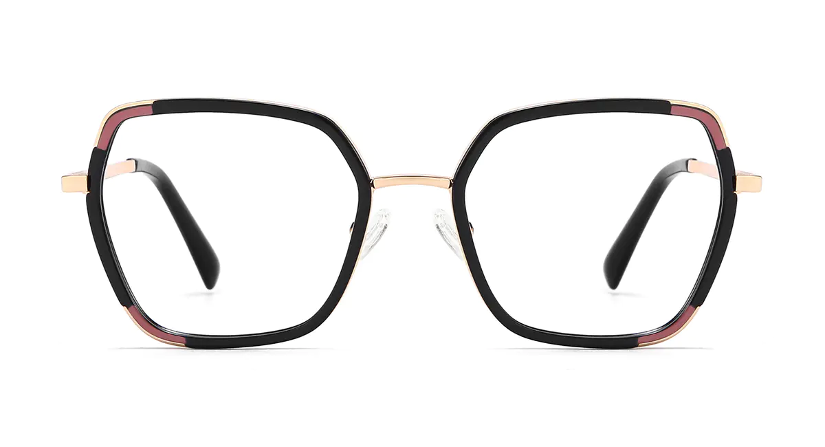 Geometric Black Eyeglasses