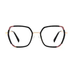 Geometric Black Eyeglasses