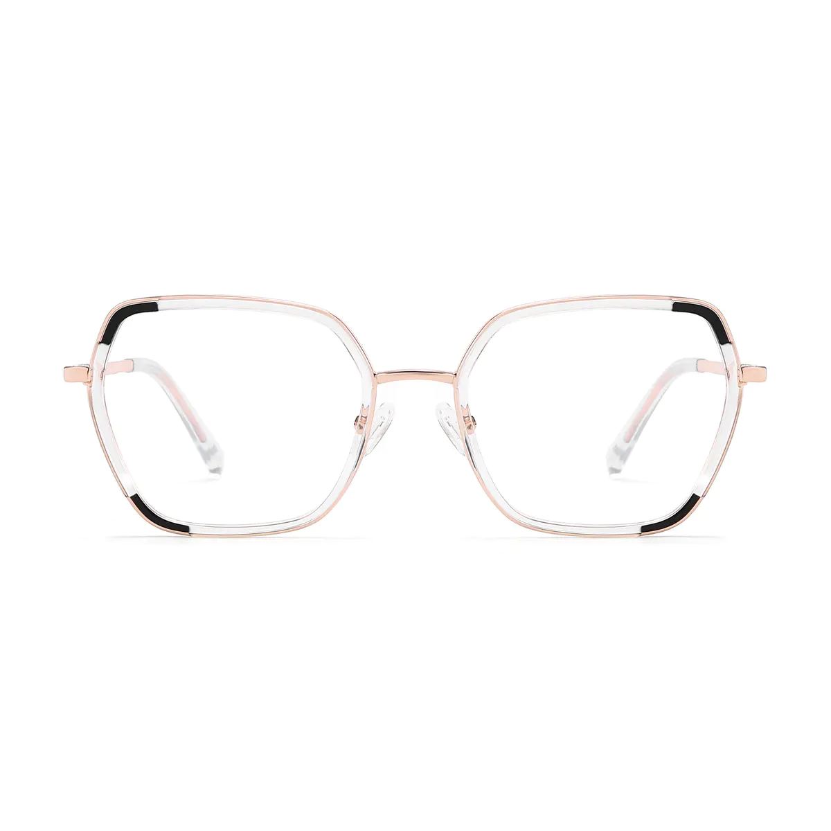 Geometric Clear Eyeglasses