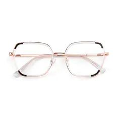 Geometric Clear Eyeglasses