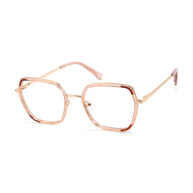 Geometric Rose Gold Eyeglasses
