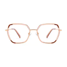Geometric Rose Gold Eyeglasses