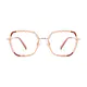 Geometric Rose Gold Eyeglasses