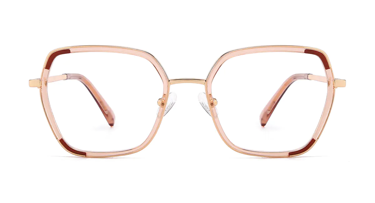 Geometric Rose Gold Eyeglasses