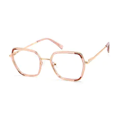 Geometric Rose Gold Eyeglasses