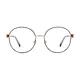 Round Black/Gold Eyeglasses