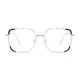 Square Clear/Gold Eyeglasses