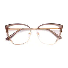 Cat-eye Light Brown Eyeglasses