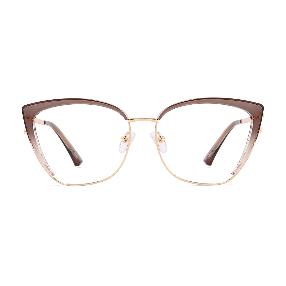 Cat-eye Light Brown Eyeglasses