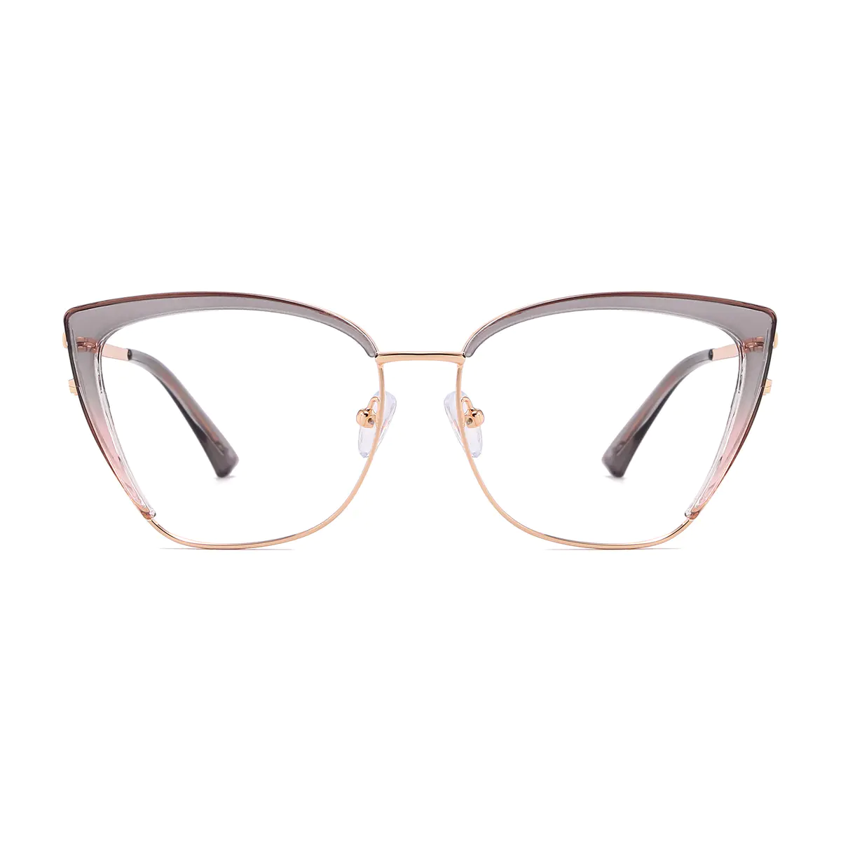 Cat-eye Gradient Gray Eyeglasses