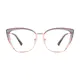 Cat-eye Gradient Gray Eyeglasses