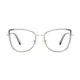 Cat-eye Transparent Gray Eyeglasses