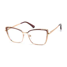 Cat-eye Light Brown Eyeglasses