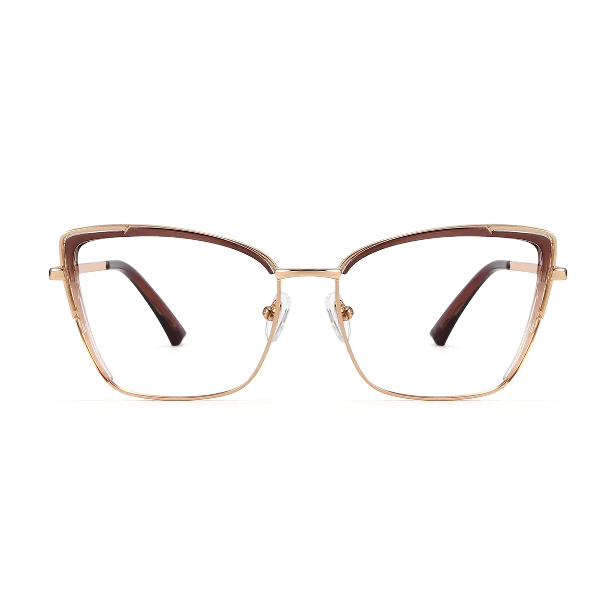 Cat-eye Light Brown Eyeglasses