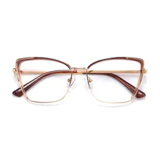 Cat-eye Light Brown Eyeglasses