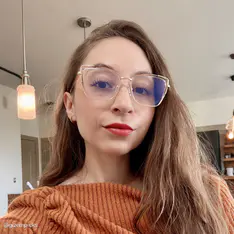 Cat-eye Transparent Pink Eyeglasses
