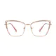 Cat-eye Transparent Pink Eyeglasses