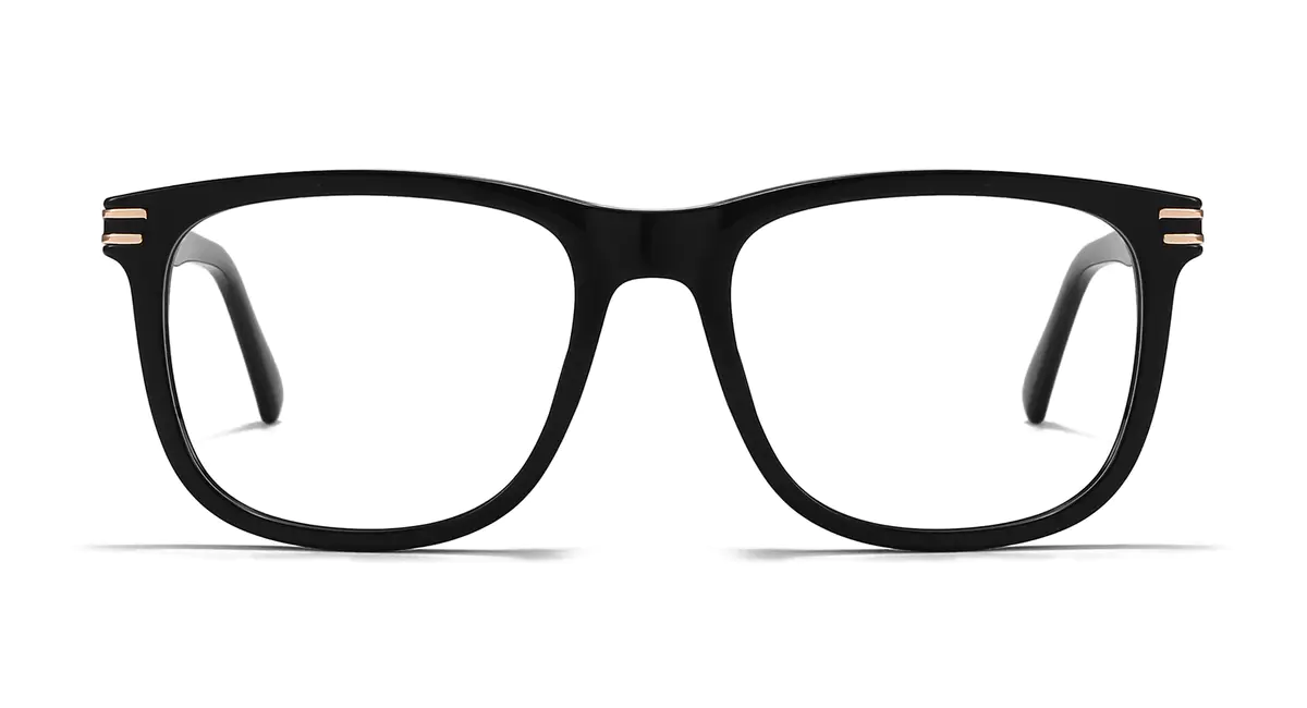 Square Black Eyeglasses