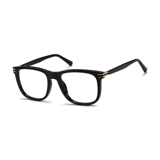 Square Black Eyeglasses