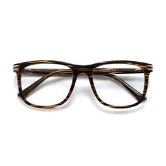 Square Striped Eyeglasses
