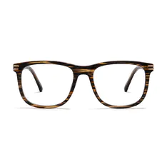 Square Striped Eyeglasses