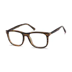 Square Striped Eyeglasses