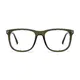 Square Dark Green Eyeglasses