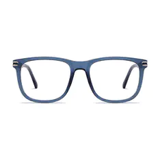 Square Transparent Blue Eyeglasses