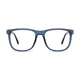 Square Transparent Blue Eyeglasses