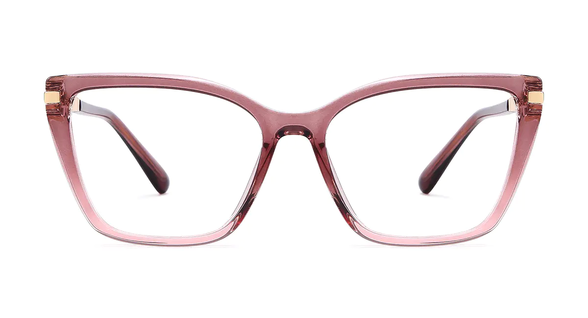 Square Gradient Pink Eyeglasses