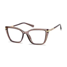 Square Transparent Gray Eyeglasses