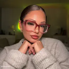 Square Gradient Pink Eyeglasses