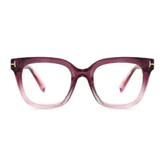 Square Gradient Pink Eyeglasses