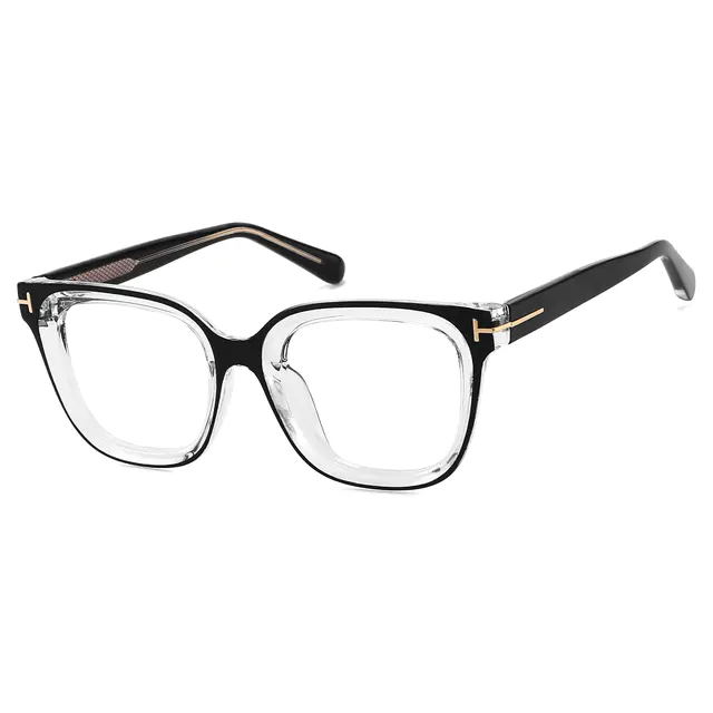 Square Black Eyeglasses