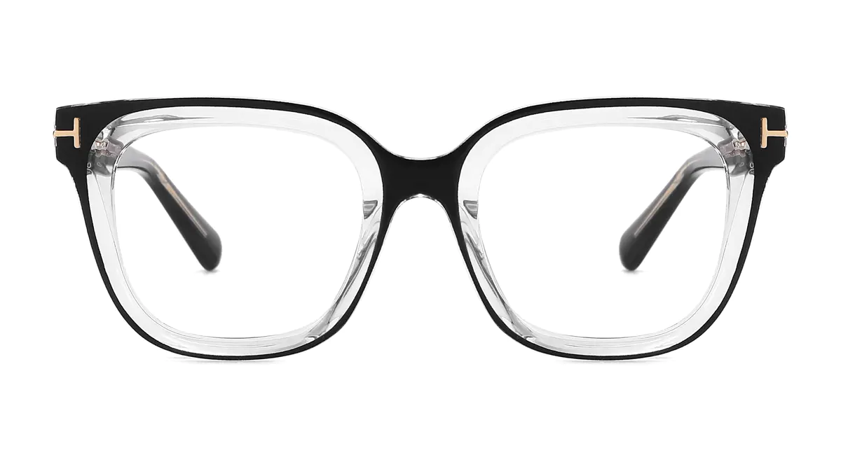 Square Black Eyeglasses