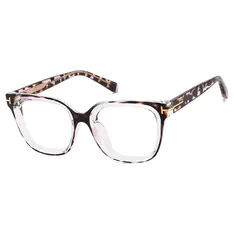 Square Ivory Tortoiseshell Eyeglasses