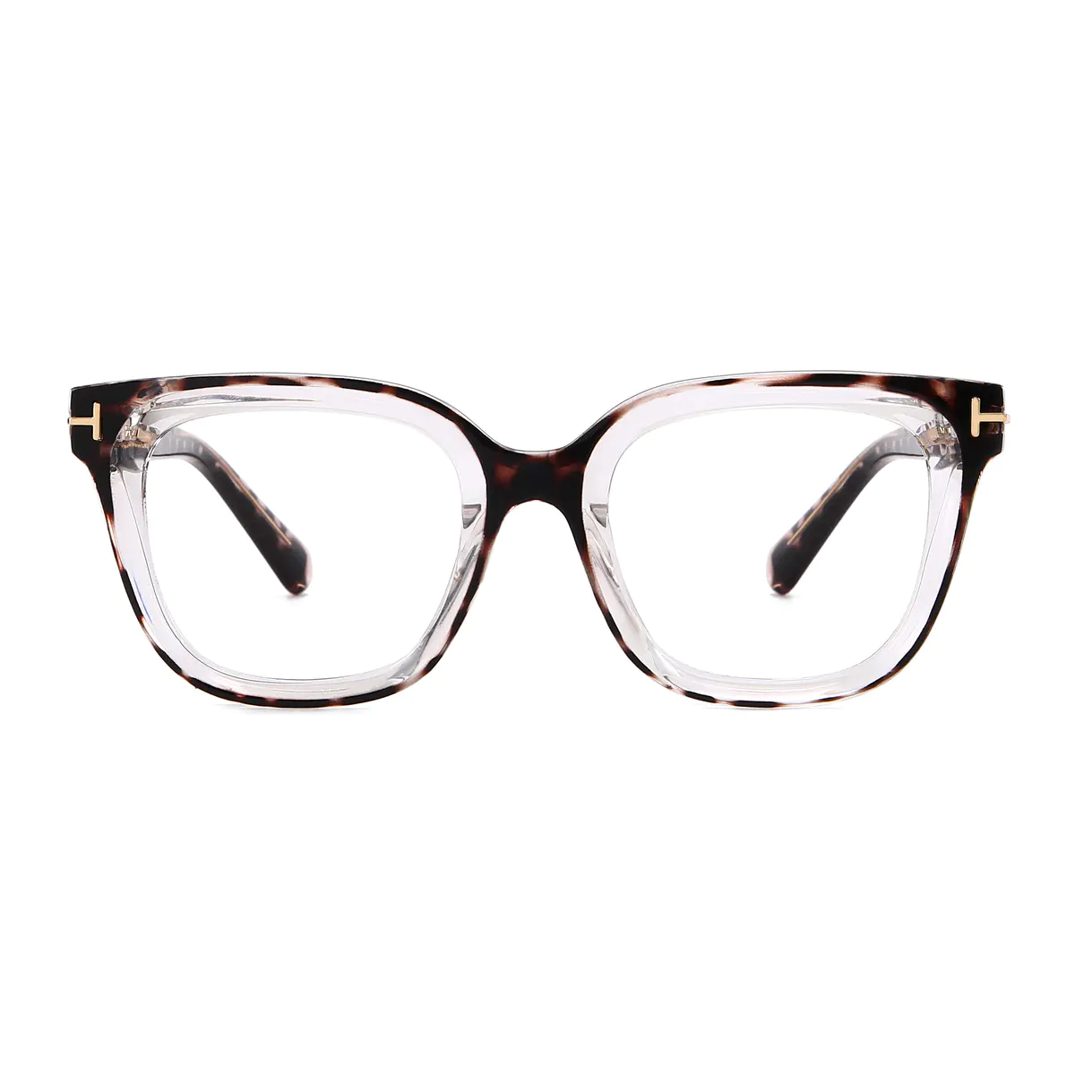 Square Ivory Tortoiseshell Eyeglasses